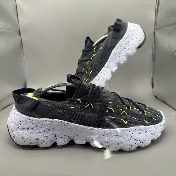 Nike Space Hippie 04 Running Shoes CZ6398 010 Dark Smoke Grey/Volt Men's Size 12 - Picture 1 of 10